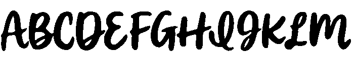 BFC Softest Petal Font UPPERCASE