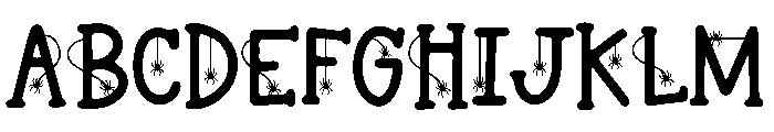 BFC Spider Webs Font UPPERCASE