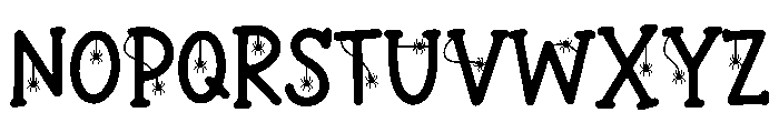 BFC Spider Webs Font UPPERCASE