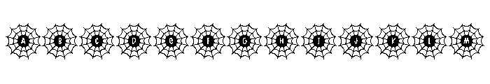 BFC Spiderweb Font Font UPPERCASE