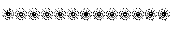BFC Spiderweb Font Font UPPERCASE