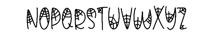 BFC Tricky Spider Wb Font UPPERCASE