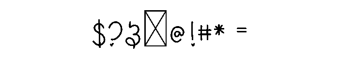 BFC Tricycle Font OTHER CHARS