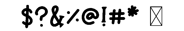 BFC Vampy Town Font OTHER CHARS