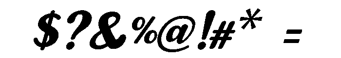 BFC Varsity C Font OTHER CHARS