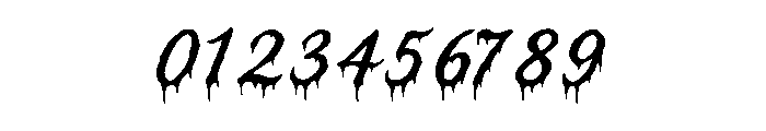 BFC Zombie Slimed Font OTHER CHARS