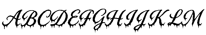 BFC Zombie Slimed Font UPPERCASE