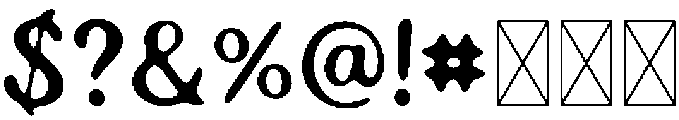 BFC Blanche Regular otf (400) Font OTHER CHARS