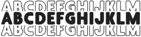 BFC Blush Stacked Regular otf (400) Font UPPERCASE