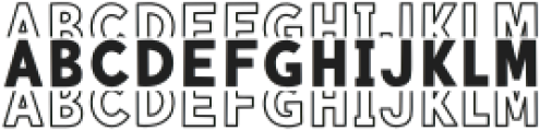 BFC Bright Stacked Regular otf (400) Font UPPERCASE