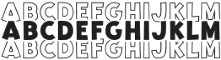 BFC Chick Stacked Regular otf (400) Font LOWERCASE