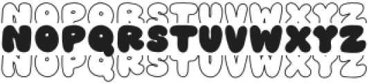 BFC Cloud Stacked Regular otf (400) Font LOWERCASE
