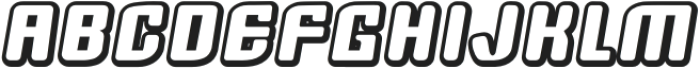 BFC Galaxy 3D Regular otf (400) Font LOWERCASE