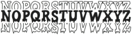 BFC Ghoul Stacked Regular otf (400) Font LOWERCASE