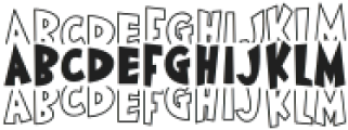 BFC Green Stacked Regular otf (400) Font UPPERCASE