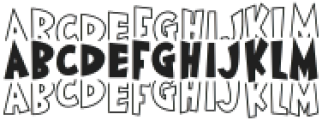 BFC Green Stacked Regular otf (400) Font LOWERCASE