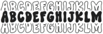 BFC Groovy Stacked Regular otf (400) Font UPPERCASE
