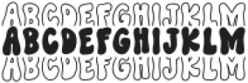 BFC Groovy Stacked Regular otf (400) Font LOWERCASE