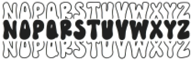 BFC Groovy Stacked Regular otf (400) Font LOWERCASE