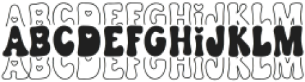 BFC Hearts Stacked Regular otf (400) Font LOWERCASE
