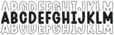 BFC Hello Stacked Regular otf (400) Font UPPERCASE