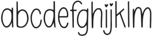 BFC January Regular otf (400) Font LOWERCASE