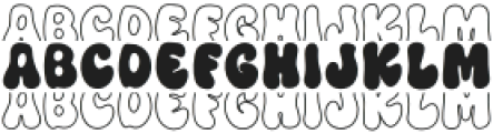 BFC Lucky Stacked Regular otf (400) Font LOWERCASE