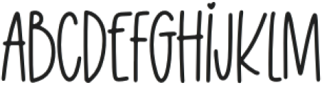 BFC Lunchbreak Handw Regular otf (400) Font UPPERCASE