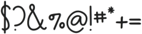 BFC Reindeer Handwri Regular otf (400) Font OTHER CHARS