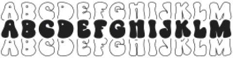 BFC Retro Stacked Regular otf (400) Font UPPERCASE