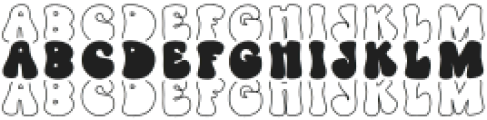 BFC Retro Stacked Regular otf (400) Font LOWERCASE