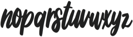 BFC Sharpie Script Regular otf (400) Font LOWERCASE