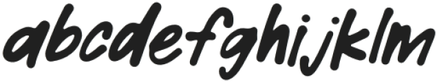 BFC Slanted Marker Regular otf (400) Font LOWERCASE