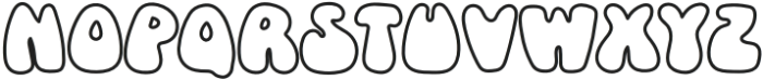 BFC Spring Outline Regular otf (400) Font UPPERCASE