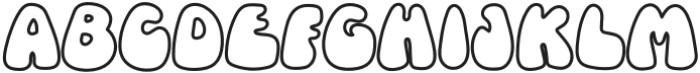 BFC Spring Outline Regular otf (400) Font LOWERCASE