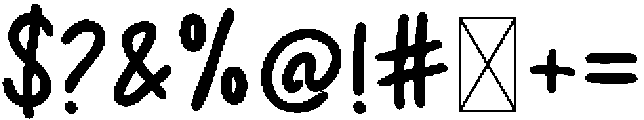 BFC Twinkling Regula Regular otf (400) Font OTHER CHARS