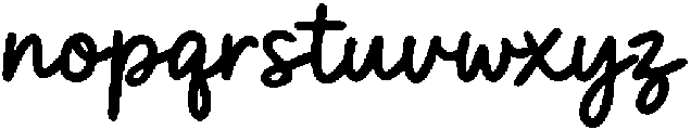 BFC Twinkling Regula Regular otf (400) Font LOWERCASE