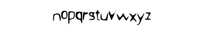 BFStencil Font LOWERCASE