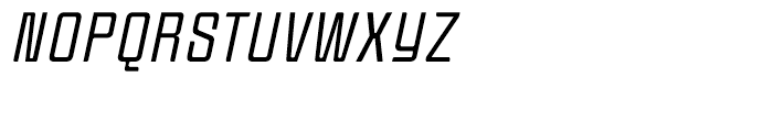 BF Anorak Light Condensed Italic Font UPPERCASE