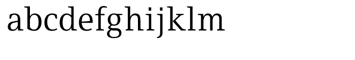 BF Fiona Serif Regular Font LOWERCASE