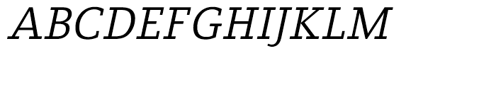 BF Fiona Slab Regular Italic Font UPPERCASE
