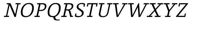 BF Fiona Slab Regular Italic Font UPPERCASE