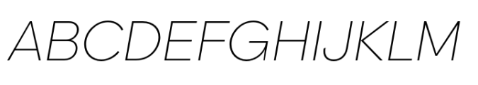 BF Garant Extra Light Italic Font UPPERCASE