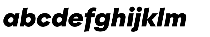 BF Garant Pro Extra Bold Italic Font LOWERCASE