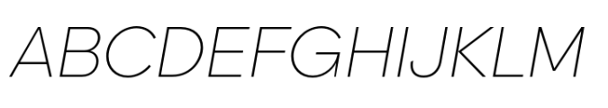 BF Garant Pro Extra Light Italic Font UPPERCASE