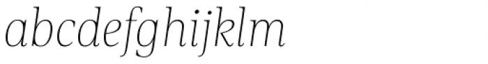 BF Rotwang Pro Thin Italic Font LOWERCASE
