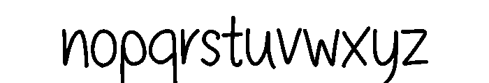 Bhalika Font LOWERCASE