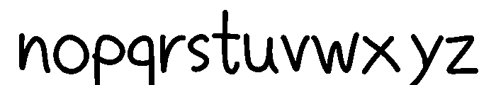 Bhasara Font LOWERCASE