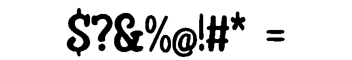 Bhavy Font OTHER CHARS
