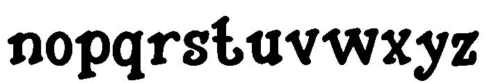 Bhavy Font LOWERCASE